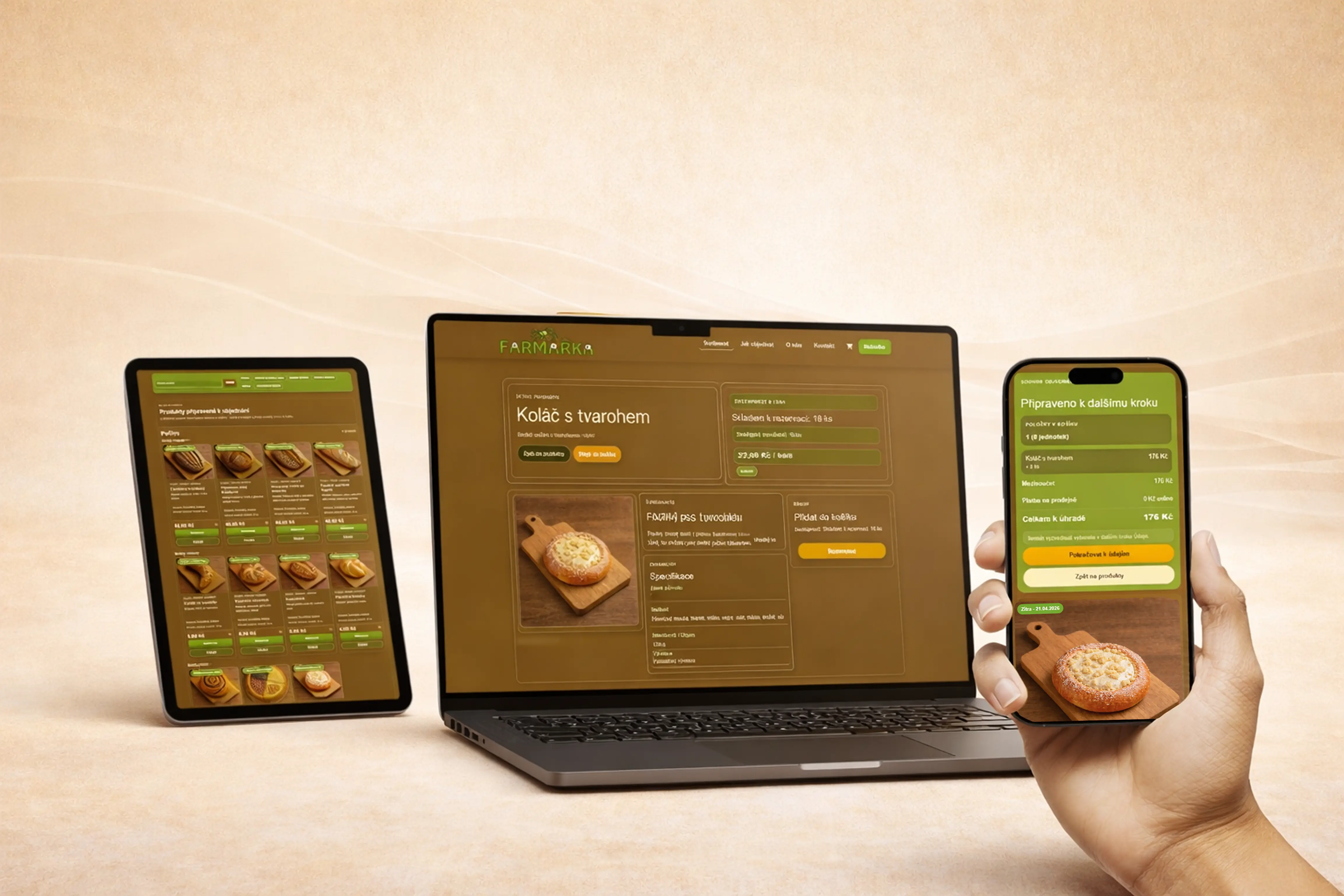 Návrh zákaznického rozhraní systému Farmářka – katalog, produkty a objednávková cesta